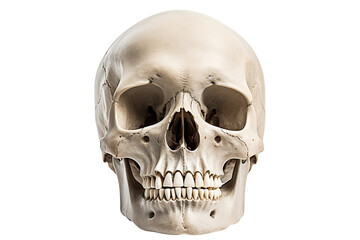 Fototapeta premium Human skull isolated on transparent background.