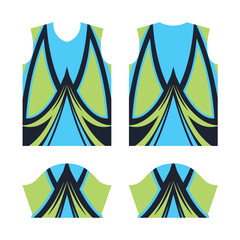Jersey design, t shirt Premium geometric pattern Vector, collection for Soccer, football, racing, cycling, gaming, sports