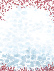 red pink blue colorful abstract illustration, background, wallpaper, card invitation design