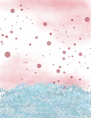 red pink blue colorful abstract illustration, background, wallpaper, card invitation design