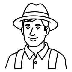 Tourist Guide vector illustration