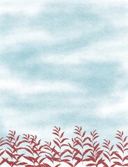 red pink blue colorful abstract illustration, background, wallpaper, card invitation design