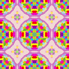 Vibrant Mandala Pattern Colorful Geometric Design