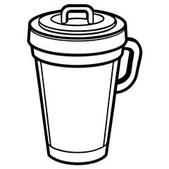 Travel Mug vector illustration