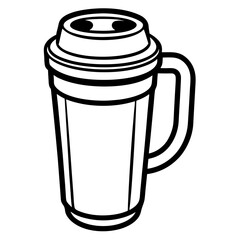 Travel Mug vector illustration
