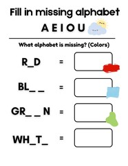 English Practice for AEIOU for children