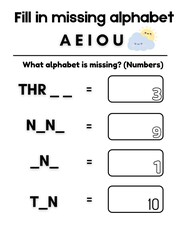 English Practice for AEIOU for children