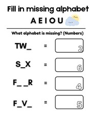 English Practice for AEIOU for children