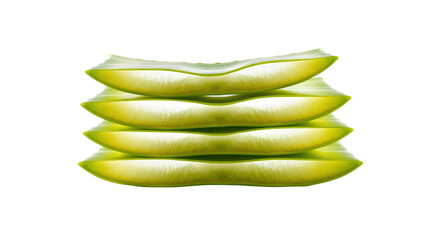 Photo of aloe vera leaves isolated on transparent background
