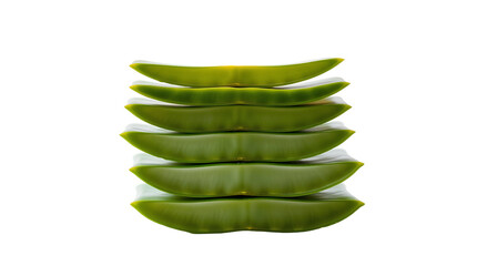 Photo of aloe vera leaves isolated on transparent background