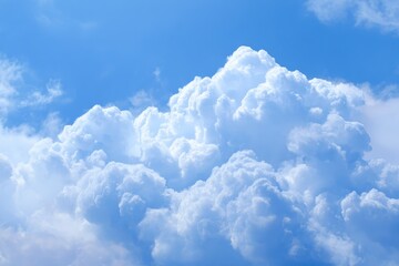 Cumulus Clouds in Blue Sky Formation Background for Weather Reports or Sky Pictures
