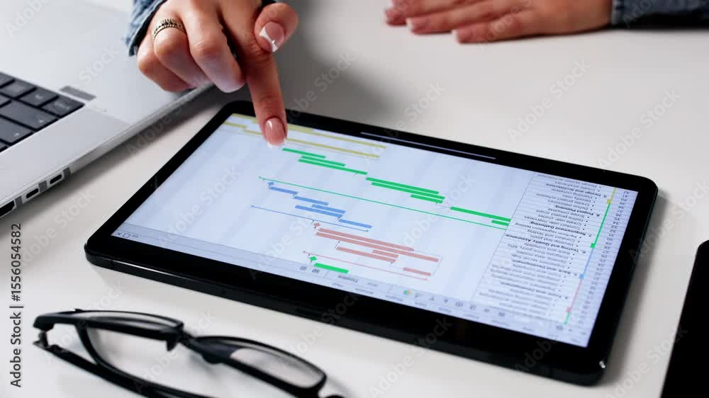 Poster efficient project management: organizing business