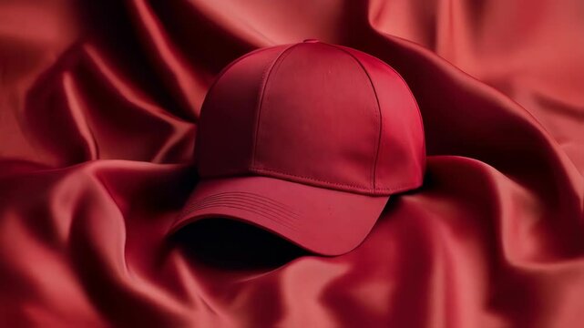 red hat on a red background for advertising