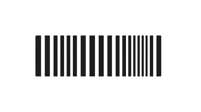 Isolated barcode vector design symbolizing retail inventory management and product identification for ecommerce and supply chain solutions