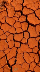 Hyperrealistic Macro Cracked Earth Texture Close-Up Warm Tones