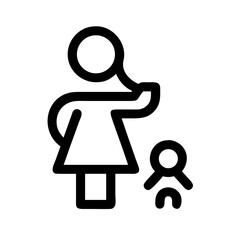 mother and baby icon