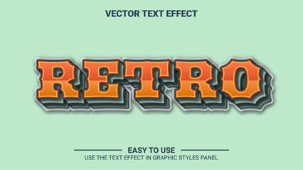 3d retro editable text effect