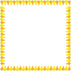 Colorful tree autumn simple frame. Thanksgiving border template. Frame with empty space for your text