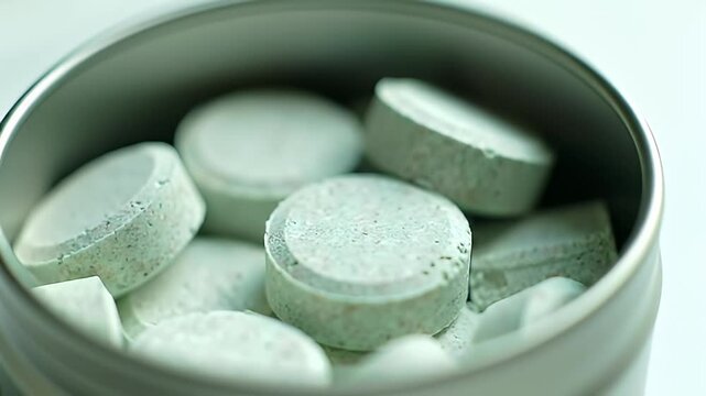 Pastel Mint Tablets in Metal Tin