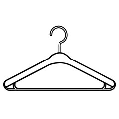 Clean Line Art Hanger Icon Design