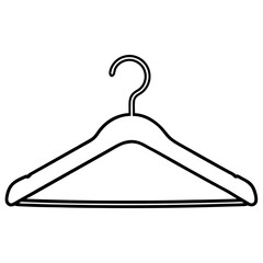 Clean Line Art Hanger Icon Design