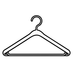 Clean Line Art Hanger Icon Design