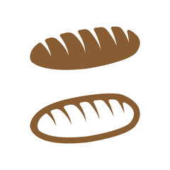 bread bakery icon vector design concept silhouette and outline style