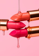 Glossy Lipsticks Dripping with Shine