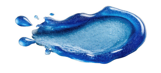 Obraz premium A dynamic blue liquid splash