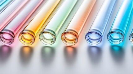 Colorful Glass Tubes Abstract Background Image