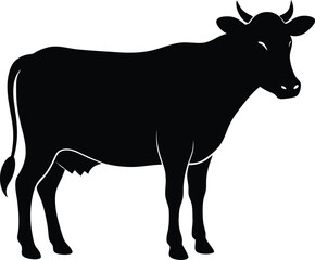 Farm Animal Silhouette Bundle , Goat, Pig, Chicken, Duck, Horse, Sheep Vector Collection