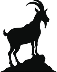 Farm Animal Silhouette Bundle , Goat, Pig, Chicken, Duck, Horse, Sheep Vector Collection