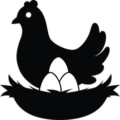 Farm Animal Silhouette Bundle , Goat, Pig, Chicken, Duck, Horse, Sheep Vector Collection