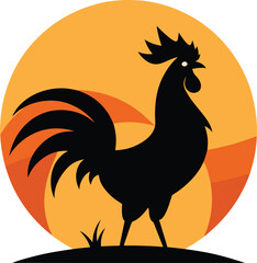 Farm Animal Silhouette Bundle , Goat, Pig, Chicken, Duck, Horse, Sheep Vector Collection