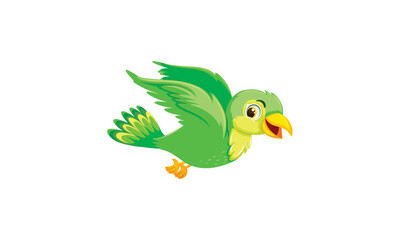 Vector cartoon bird design fully editable high quality