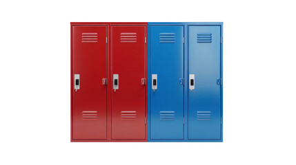 Colorful school lockers educational institution photography indoor setting close-up view storage solutions