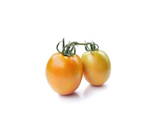 Fresh tomatoes isolated on white background