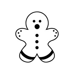 outline gingerbread