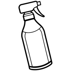 Clean Line Art Spray Bottle Icon