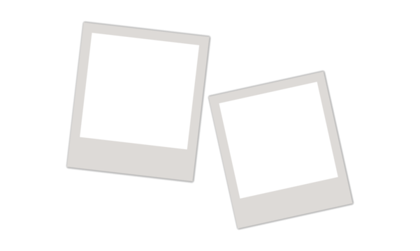 Blank white photo frame, vintage postcard photo frame mockup with highlighted shadow, realistic, set, photo, mockup, image, frame, card, vector, png.