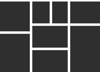 Poster frame mockup with black. stock illustration