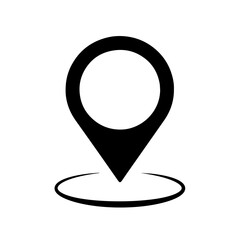 Location map pin icon pin marker isolated on transparent background vector illustration