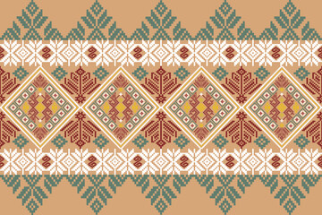 Seamless cross - stitch pattern 
