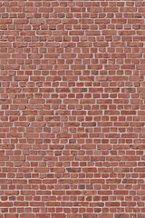Fototapeta premium Texture of a red brick wall vector illustration 