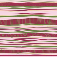 set of colorful striped seamless patterns