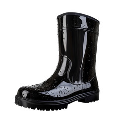 Rain Boot on Transparent Background