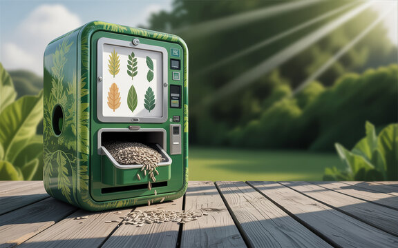 Seed vending machine replacing snack items