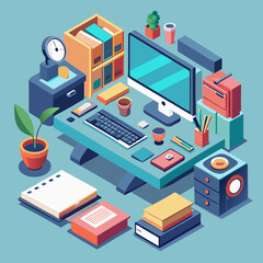 Obraz premium set of flat icons for web design