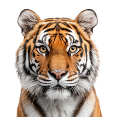 Obraz premium Majestic close-up of a tiger's face