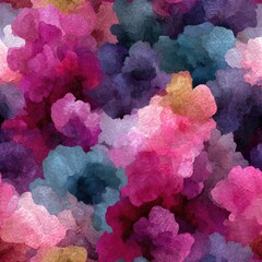 seamless colorful absorption of hues blend together in abstract watercolor texture, created for backgrounds suitable various artistic applications. ideal design projects generative ai